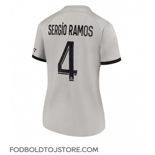 Paris Saint-Germain Sergio Ramos #4 Udebanetrøje Dame 2022-23 Kortærmet
